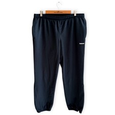 Mens Reebok Navy Blue Cuffed Lined Joggers Tracksuit Bottoms Trousers Size Large