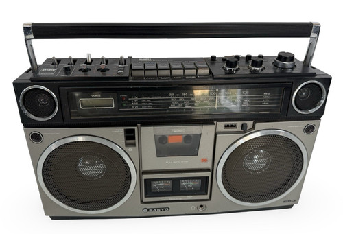 Vintage sanyo m9990l boombox - sanyo,