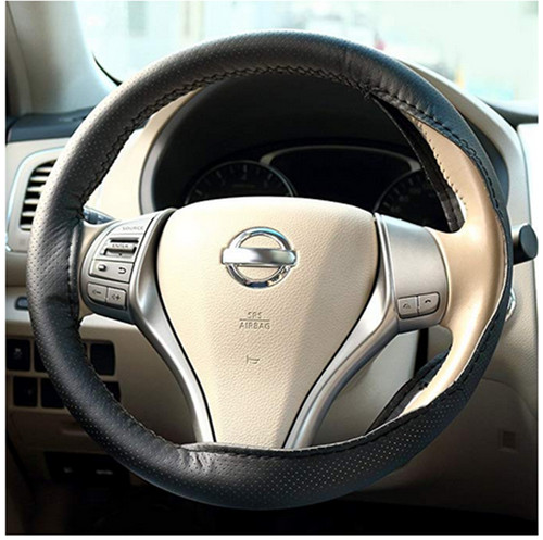 Black microfiber leather car - microfiber,