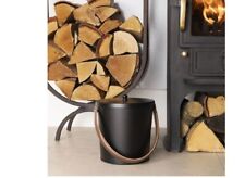 Plum Leather Handled Ash Bucket - grade B return RRP £24.99