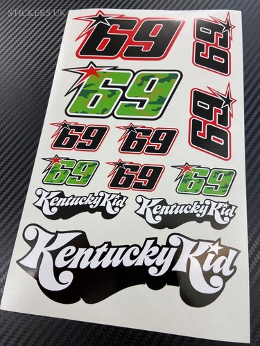 Nicky hayden stickers set - nicky,