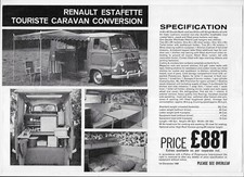1963 Renault Estafette 'Touriste Caravan' & 12-Seater Bus Conversions leaflet