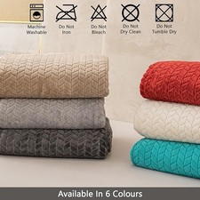 Home Luxury Throw Blanket Soft Lightweight Cosy Throw Leaf Pattern Bed Fleece