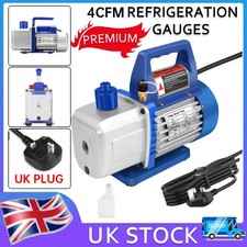 4CFM 1/3hp Rotary Vane Deep Vacuum Pump HVAC R410a R134 AC Air Refrigerant