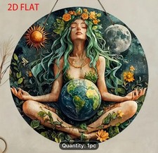 Green Erotic Woman. PLAQUE. WALL ART. Ideal for garden or sacred space. 