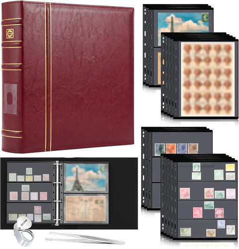 Stamp collecting album binder - stamp,