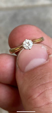 18ct gold Natural diamond engagement ring
