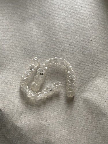 Used invisalign teeth aligner - teeth,