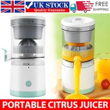 400ML Electric Fruit Juicer Rechargeable Hands Free Orange Lemon Extractor UK