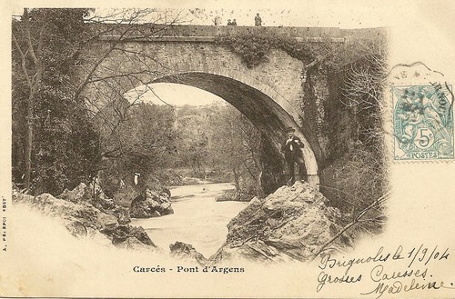 Postcard carces var pont - carces,