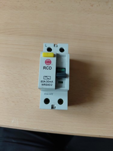 Wylex 80a 30ma rcd - rcd, wrs80/2