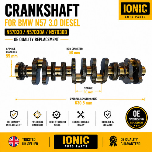 Bmw n57d30 crankshaft - bmw,