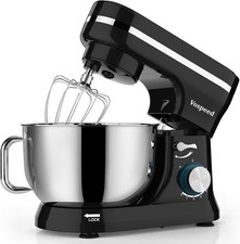 Vospeed Tilt-Head Food Mixer, Kitchen Electric Standing Mixer With Dough Hook
