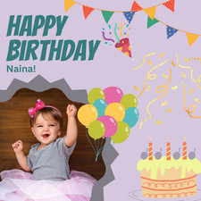 Personalised Digital Birthday Card | Editable Printable Birthday E-Card