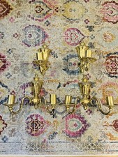 4x Vintage Solid Brass Double