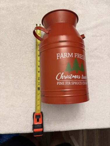 Red metal farm fresh - metal,