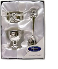 Silver plated christening - silver,
