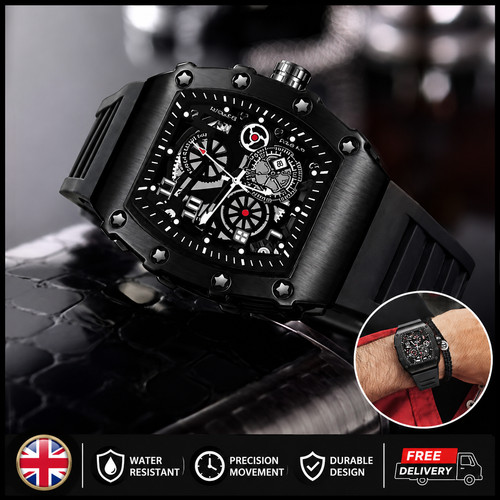 Mens automatic skeleton watch - mens,
