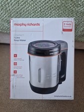 Morphy Richards Compact 1L Soup Maker 900W Silver/Black