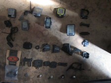 Bundle / Job lot of Cycle Computers and accessories Halfords Cateye Easton etc
