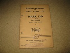 Villiers Motorcycle Operating