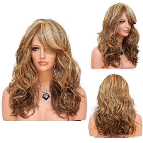 Long curly wigs natural wavy - long,