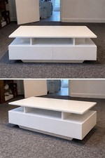 Modern White Coffee Table with