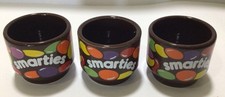RETRO VINTAGE 1980s HORNSEA SMARTIES EGG CUPS X 3 Excellent Condition