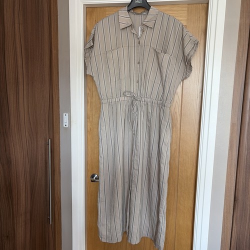Nwt george asda - beige, striped