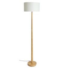 Tapered Wood Floor Lamp Walnut