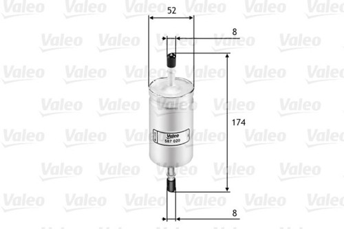 Fuel filter valeo fits - fuel, ford
