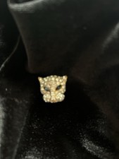 Gold Tone Panther/cat Head Pin