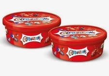 Celebrations Milk Chocolate & Biscuit Bars Sharing Tub 500g * 2 (PACK OF 2) UK