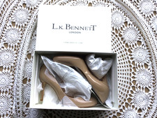 L K Bennett Taupe Shilo Court Shoes Size 6 (39) Brand New Bixed