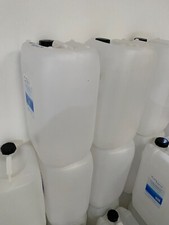 25 Litre (25L) PE-HD White Jerry Can / Container with Lid Stackable