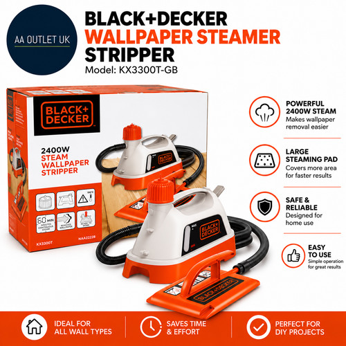 Black decker wallpaper steamer - black,
