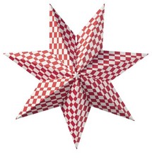 NEW IKEA STRÅLA Lamp Shade Red/White 70cm Christmas Pendant Light Cover