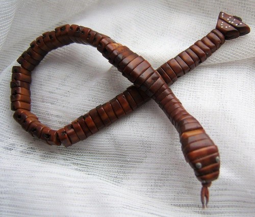Curious antique carved - carved, horn