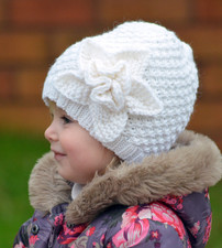 Knitting Pattern - Frozen Flower Hat (All sizes)