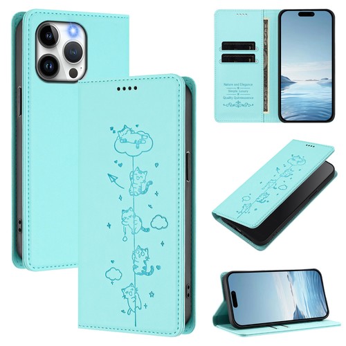 Magnetic leather card wallet - leather,