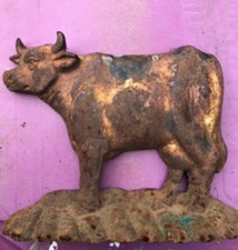 Vintage Cow Door Stop