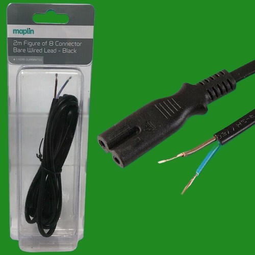 Maplin bare wired black - maplin, 2m
