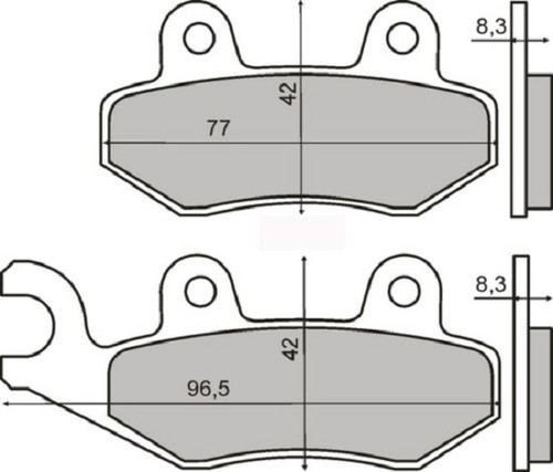 Front brake pads cagiva - brake,