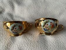 Winterling Marktleuthen Bavaria Decorative Vintage Gold x2 Coffe Cups