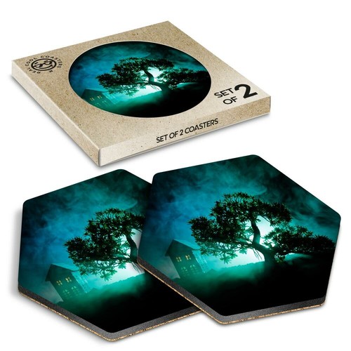 Hexagon coasters - 2,