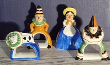 Carlton Ware Punch & Judy Character Napkin Rings – Punch, Judy, Toby Dog, Clown