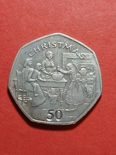 1998 Isle Of Man Christmas 50p