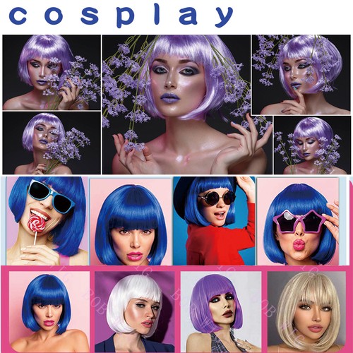 Cosplay short hair bob - short,