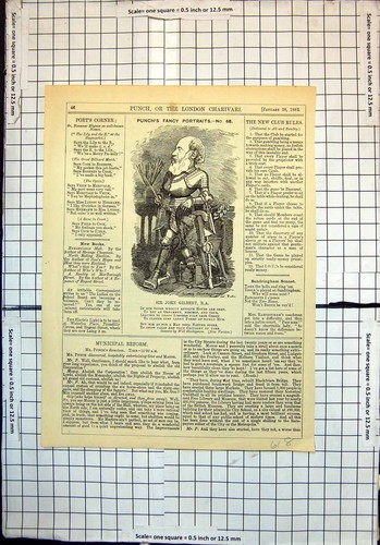 Antique old print - print, john