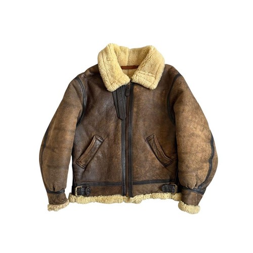 Avirex brown sheepskin - brown, b-3